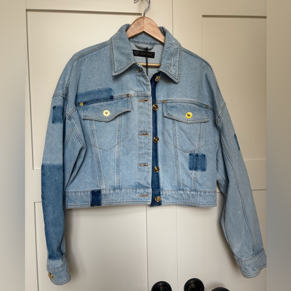 Authentic Versace Blue Denim Jacket